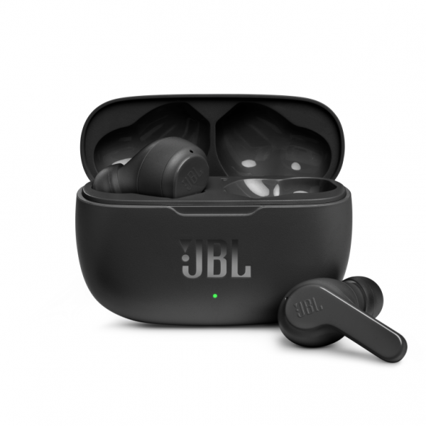 AUSCULTADORES JBL WAVE 200TWS BLUETOOTH COM MICRO PRETO