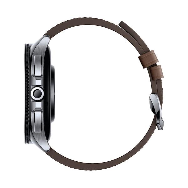 Xiaomi Watch 2 Pro Bluetooth Acciaio Argento con cinturino in pelle marrone
