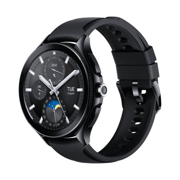 Xiaomi Watch 2 Pro Bluetooth Acier Noir avec Bracelet en Fluorocarbone Noir