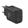 LEOTEC 35W CHARGER 1 USB C PD+1 USB A BLACK COMPATIBLE WITH APPLE AND SAMSUNG