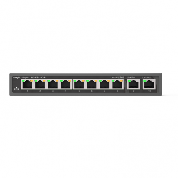 SWITCH RUIJIE REYEE RG-ES110D-P SWITCH DE DESKTOP DE 5 PORTAS 10/100 MBPS