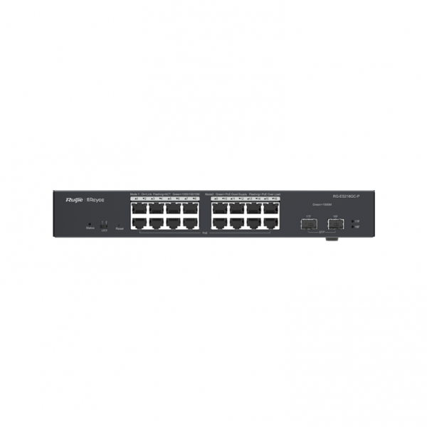 SCHALTER RUIJIE REYEE RG-ES218GC-P 5-PORT 10/100 MBit/s DESKTOP-SCHALTER