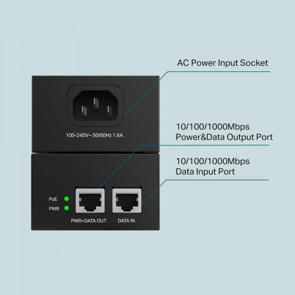 Poe Tp-link Smb Poe++ Inyector