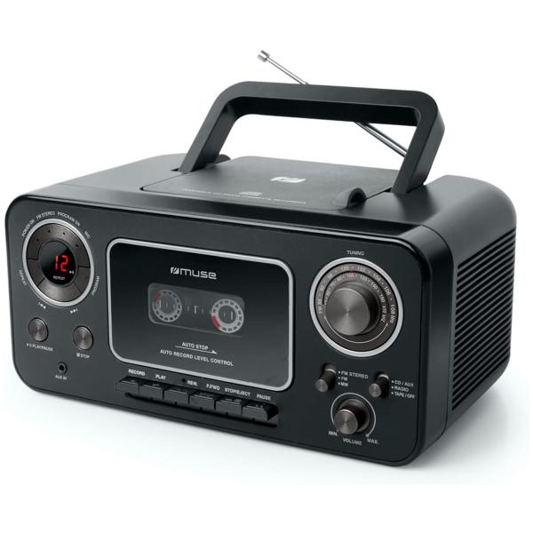 Muse M-182 Rdc Black / Radio Cd Y K7 Portátil