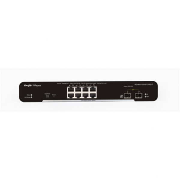 SWITCH RUIJIE REYEE RG-NBS3100-8GT2SFP-P SWITCH DE DESKTOP DE 5 PORTAS 10/100 MBPS