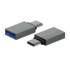 AISENS MINI ADAPTATEUR ALUMINIUM USB 3.2 GEN1 3A USB-C/MA/H GRIS