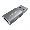 AISENS MINI ADAPTER USB 3.2 GEN2 10G 3A USB-C/HA/M GRAY