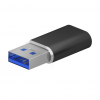AISENS MINI ADAPTER USB 3.2 GEN2 USB 2.0 3A USB-C/HA/M SCHWARZ