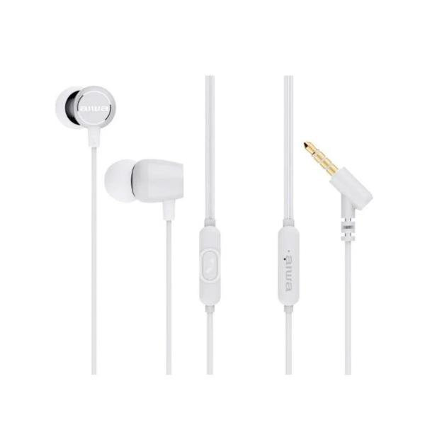 Aiwa Estm-30wt White / Inear Wired Headphones