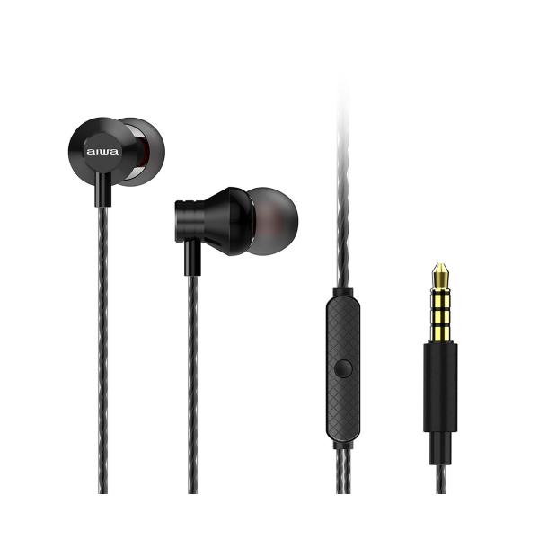 Aiwa Estm-50bk Noir / Écouteurs filaires intra-auriculaires