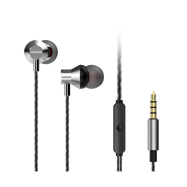 Fones de ouvido com fio prata / intra-auriculares Aiwa Estm-50sl