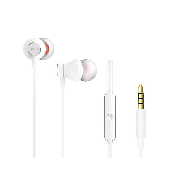 Aiwa Estm-50wt Blanc / Écouteurs filaires intra-auriculaires
