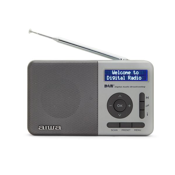 Aiwa Rd-40dab/sl Argento / Radio digitale portatile Dab+/ Fm -rds