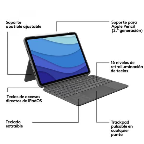 Combo Touch iPad Pro 11" Grey ES