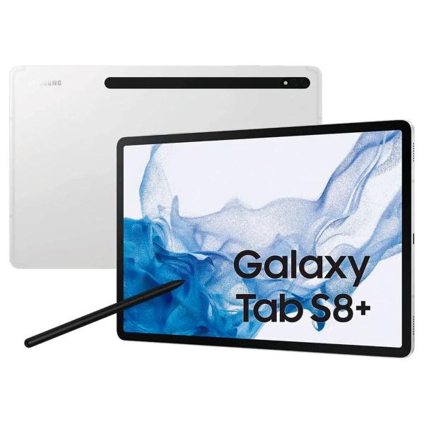 Samsung Galaxy Tab S8+ 5G 12,4&quot; 8 Go/128 Go Argent (Argent) X806