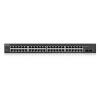 Rack de switch inteligente 48p Gbe 24poe L2