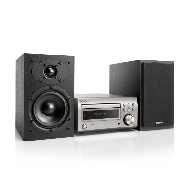 Denon Dm-41 Silver + Black / 60w Micro System With Speakers