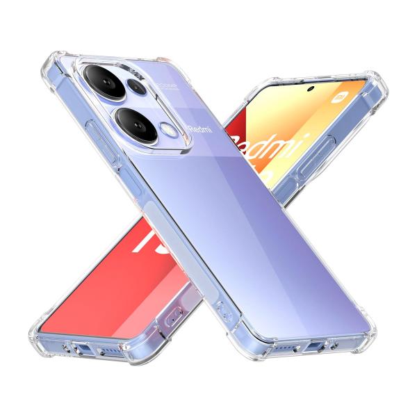 Custodia posteriore in silicone trasparente Jc / Redmi Note13 Pro