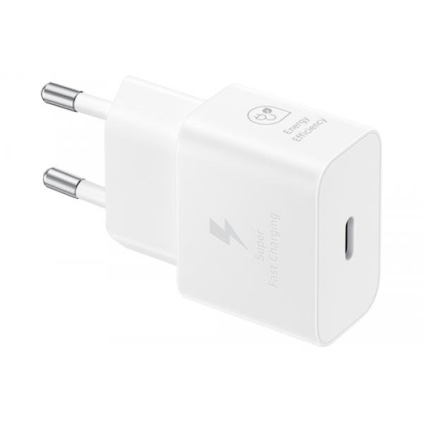 Samsung quick charger USB C 25W with data cable white t2510xwe