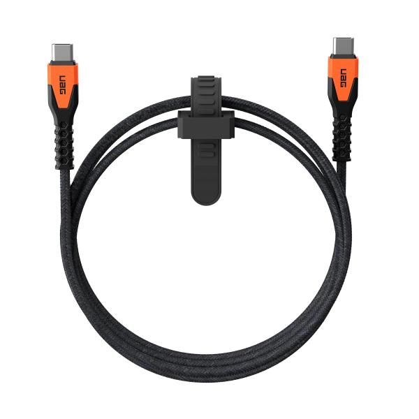 Uag Kevlar Pd 60w Black-orange / Cable Usb-c (m) To Usb-c (m) 1.5m