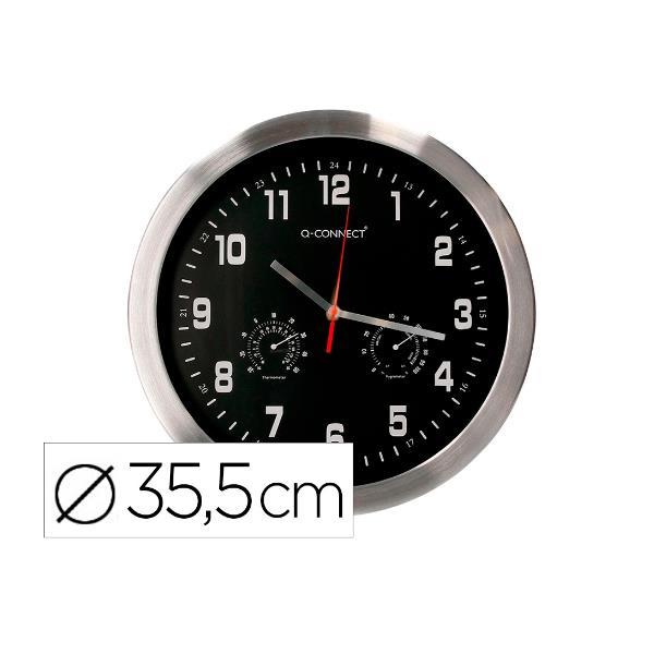 Reloj Q-connect De Pared Metalic