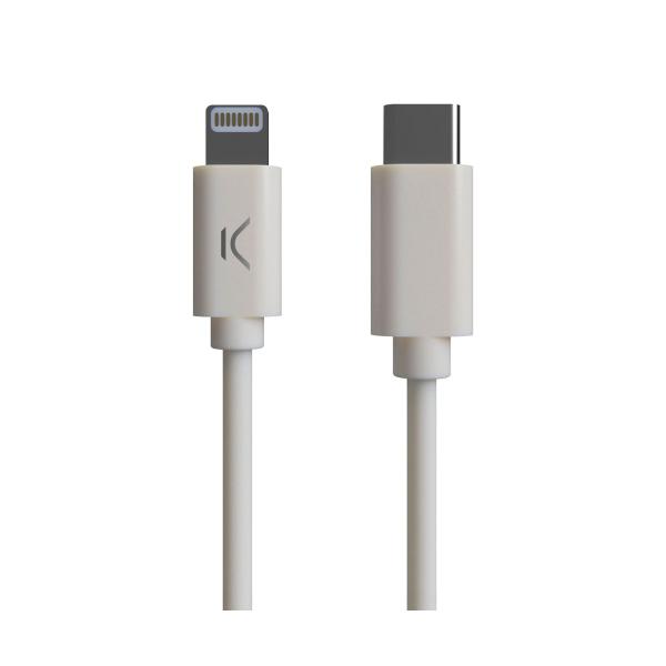 Ksix B0914cuc01 Cavo bianco / USB-C (m) a Lightning (m) 1 m