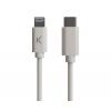 Ksix B0914cuc01 Weiß / USB-C (m) auf Lightning (m) Kabel 1 m