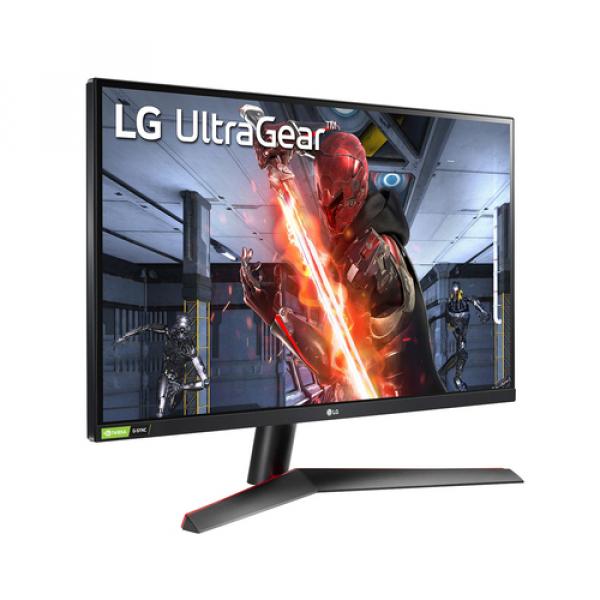 LG ultragear 27gn800p-b monitor 27&quot; LED QHD IPS 144HZ g-sync preto/vermelho