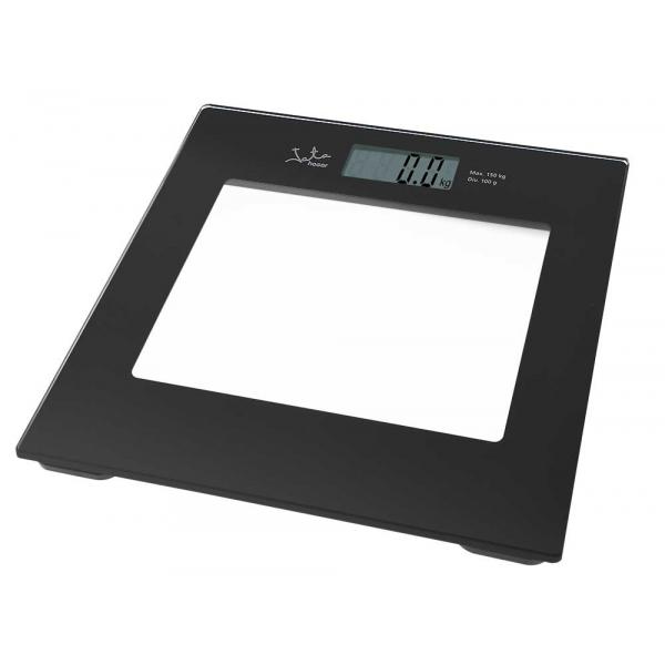 Jata elektronische Glaswaage mit schwarzem Rahmen 290N