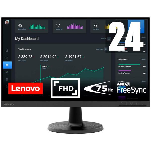 Lenovo D24-40 / Moniteur 23,8&quot; 75 Hz Full HD