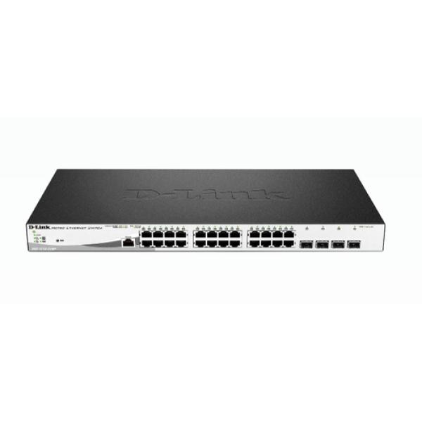 D-Link DGS-1210-28MP/E Switch 24xGb PoE+ 4xSFP Com