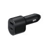 Carregador duplo super rápido Samsung para carro (45W + 15W) preto (preto) EP-L5300XB