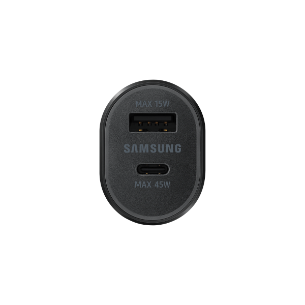 Carregador duplo super rápido Samsung para carro (45W + 15W) preto (preto) EP-L5300XB