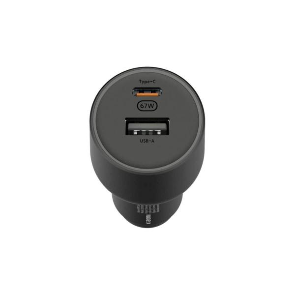 Caricabatteria da auto Xiaomi 67W USB-A Type-C Nero (Nero) BHR6814GL