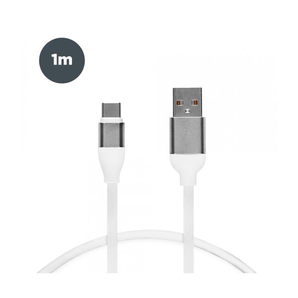 Ksix Bxcusb2c02 White / Cable Usb-a (m) To Usb-c (m) 1 Meter