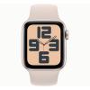 Apple Watch SE (2ª Gen) 2023 GPS + Cellular 44mm Aluminio y Correa Deportiva Blanco (Starlight) - Talla M/L