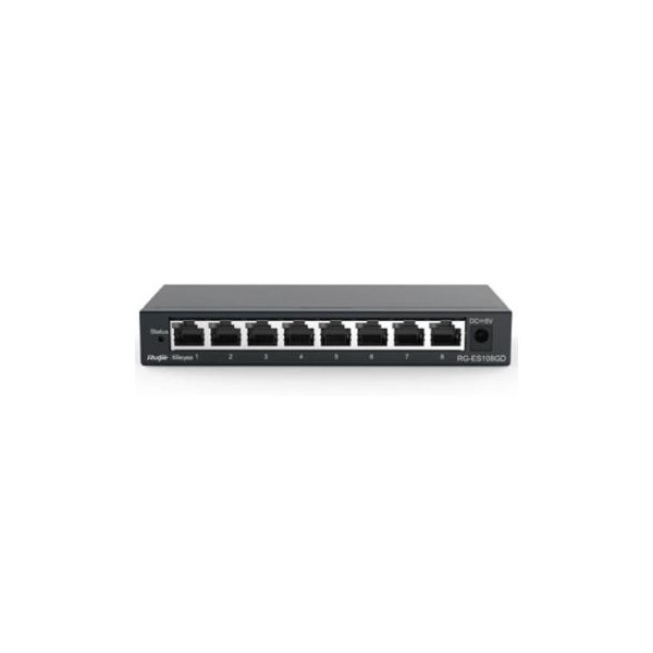 Ruijie Unmanaged Switch 8xGb RJ45 Stahlgehäuse