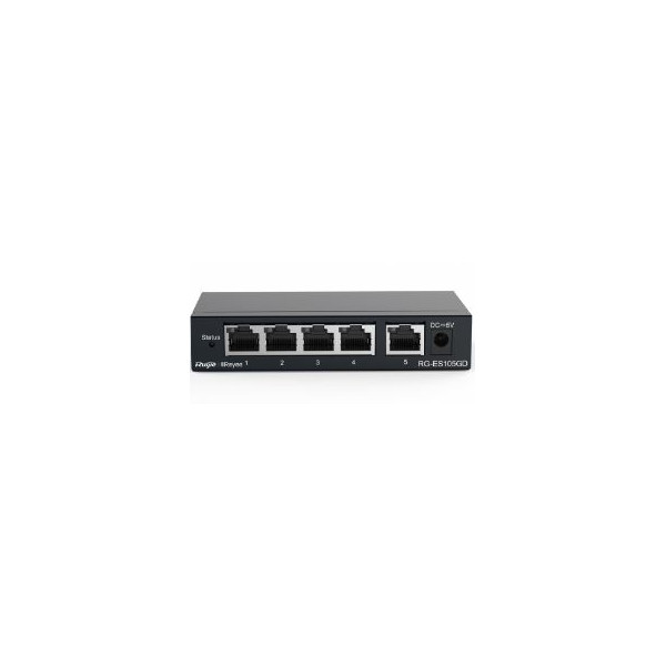 Ruijie Switch non géré 5xGb RJ45, boîtier en acier