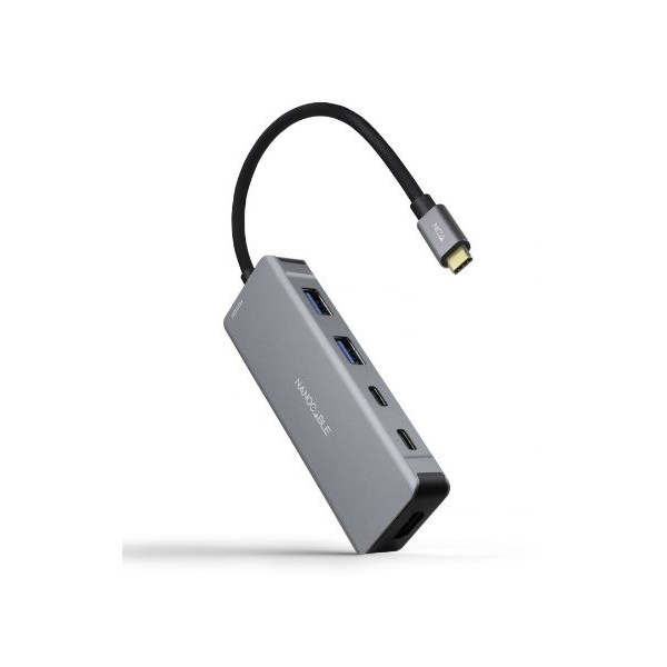 Hub USB-C Nanocâble 2xUSB-A+2xUSB-C+HDMI+USB-C PD