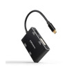 Coversor Nanocâble USB-C vers HDMI-DVI-DP-VGA/H 10cm