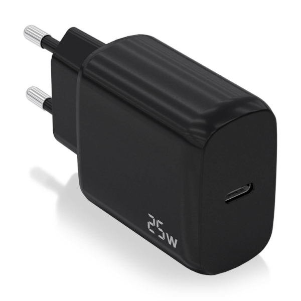 AISENS USB-C PD3.0 CHARGER 1 PORT 1XUSB-C 25W BLACK