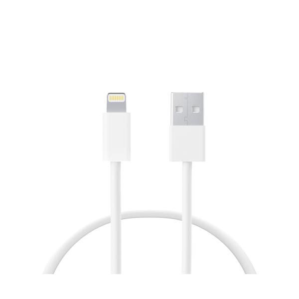 Ksix Lcl2001alb White / Cable Usb-a (m) To Lightning (m) 1m