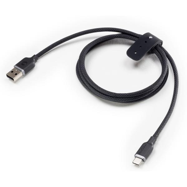 Zagg Charge Stream Schwarz / Kabel USB-A (m) auf USB-C (m) 1 m