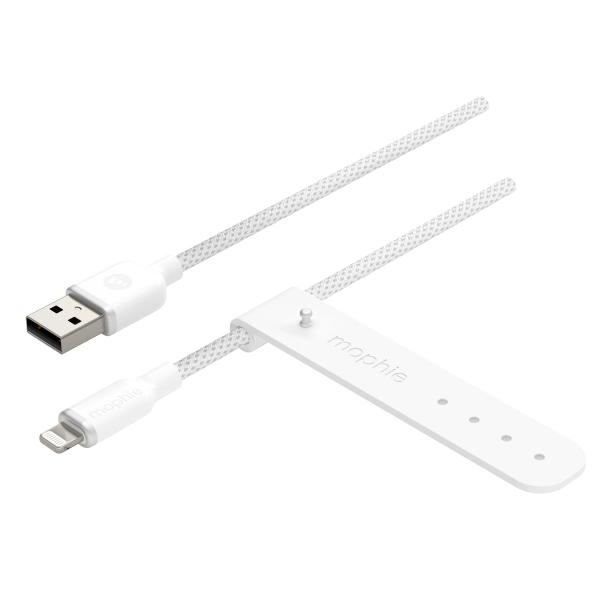 Zagg Charge Stream Weiß / Kabel USB-A (m) auf Lightning (m) 1 m