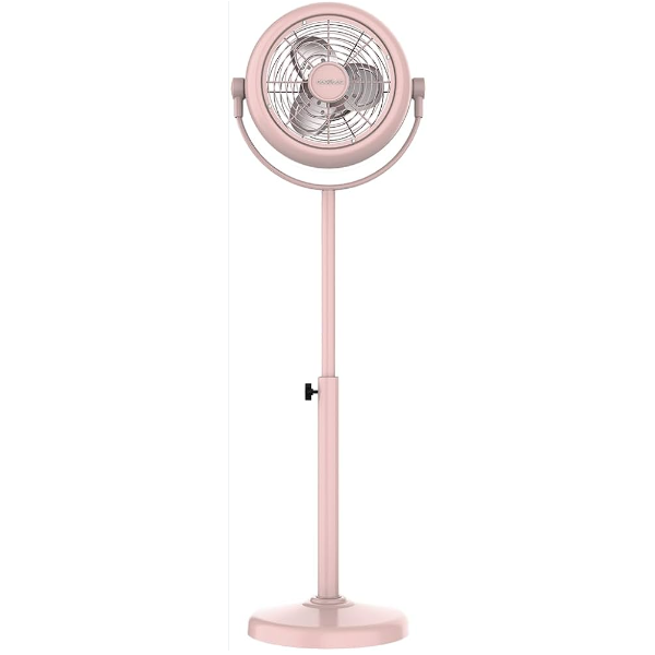 CECOTEC RETRO 10" PINK COLOR STANDING FAN WITH 25 W ADJUSTABLE