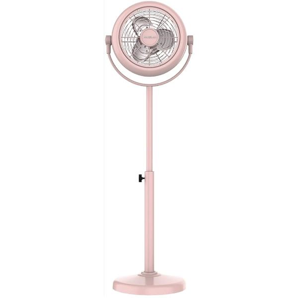 VENTILADOR DE PÉ CECOTEC RETRO 10" COR ROSA COM 25 W AJUSTÁVEL