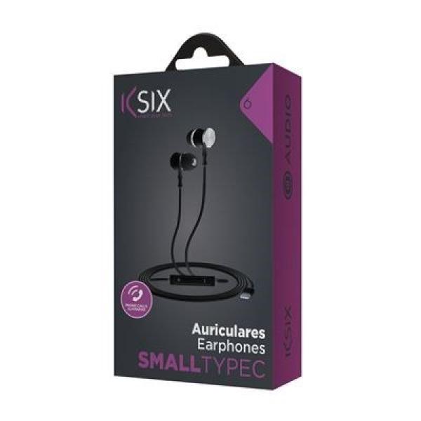 Schwarzer Ksix-Kopfhörer mit USB-C-Mikrofon