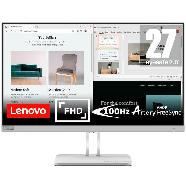 Lenovo L27e-40 / Moniteur 27&quot; 100 Hz Full HD