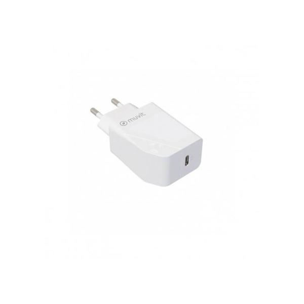 Weißes 20-W-USB-C-Netzteil von Muvit