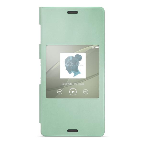 Green window case for Sony Xperia Z3